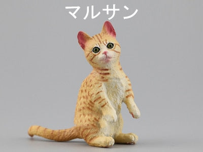 Japanese genuine bulks 28 sets cute pet puppies Ragdoll Bobtails Shorthair Ragdoll cats Akita Bulldog Foxhound desktop figure