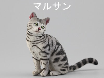 Japanese genuine bulks 28 sets cute pet puppies Ragdoll Bobtails Shorthair Ragdoll cats Akita Bulldog Foxhound desktop figure