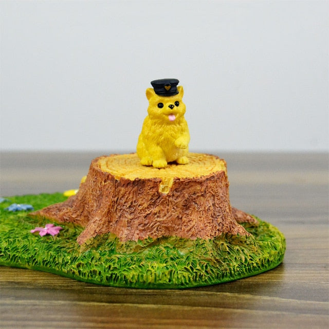 Japanese genuine bulks 28 sets cute pet puppies Ragdoll Bobtails Shorthair Ragdoll cats Akita Bulldog Foxhound desktop figure