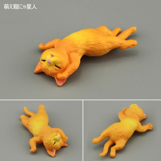 Japanese genuine bulks 28 sets cute pet puppies Ragdoll Bobtails Shorthair Ragdoll cats Akita Bulldog Foxhound desktop figure