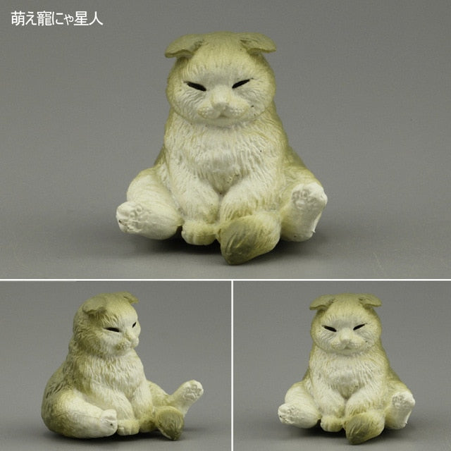 Japanese genuine bulks 28 sets cute pet puppies Ragdoll Bobtails Shorthair Ragdoll cats Akita Bulldog Foxhound desktop figure