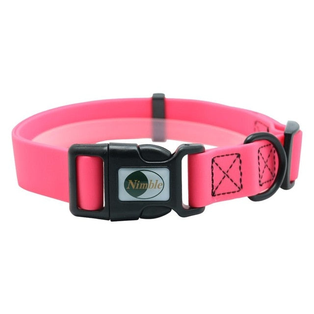 New High quality pet dog collar PVC waterproof Cat collar anti dirty easy to clean for Big small dogs puppy pet products