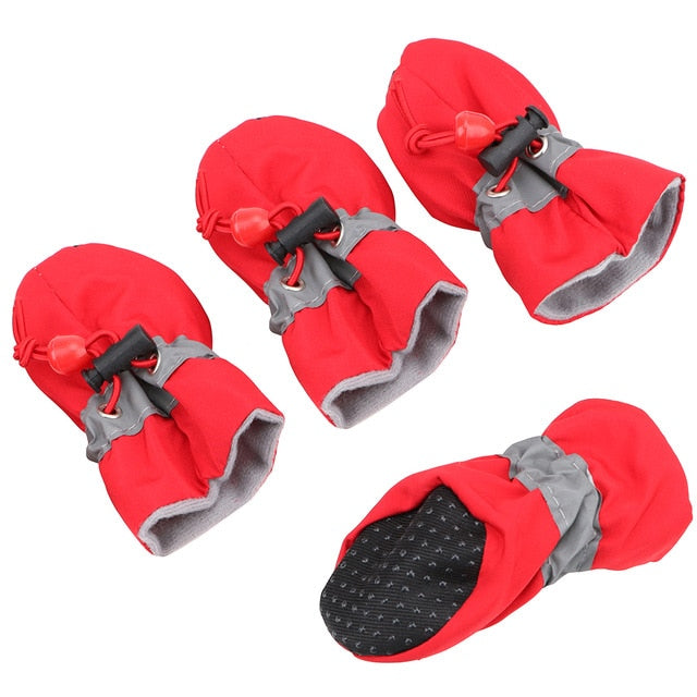 HOOMIN Antiskid Puppy Shoes Waterproof Soft Pet Paw Care 4pcs Soft-soled Dog Shoes Pet Product  Pet Accessories