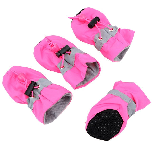 HOOMIN Antiskid Puppy Shoes Waterproof Soft Pet Paw Care 4pcs Soft-soled Dog Shoes Pet Product  Pet Accessories