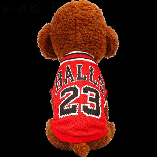 New Pet Dog Clothes Summer Sports Dog Vests Mesh Pet Dog Basketball Team Uniform Shirts for Chihuahua size XXS-L Pet Products