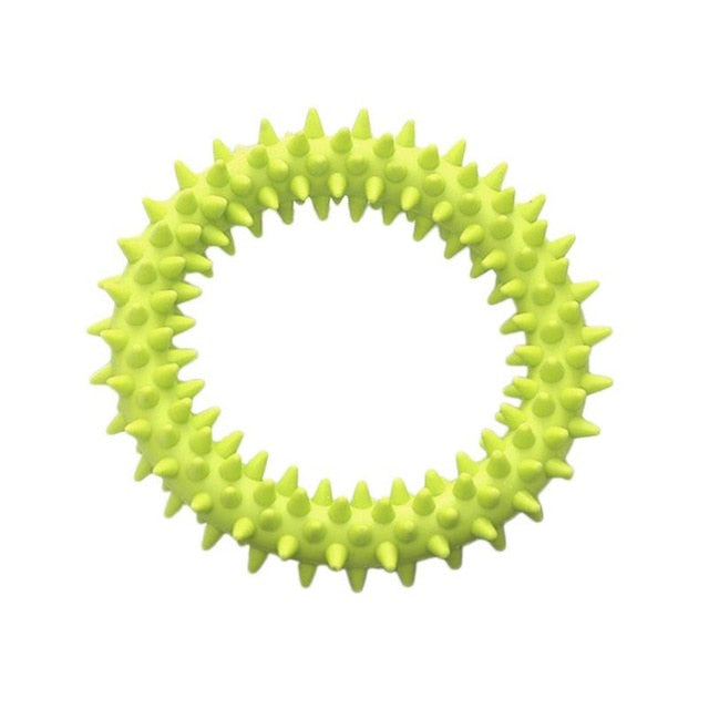 Dog Biting Ring Toy Dog Soft Rubber Molar Toy Pet Bite Cleaning Tooth Toy Increase The Intelligence Of Pets Tool Pet Products