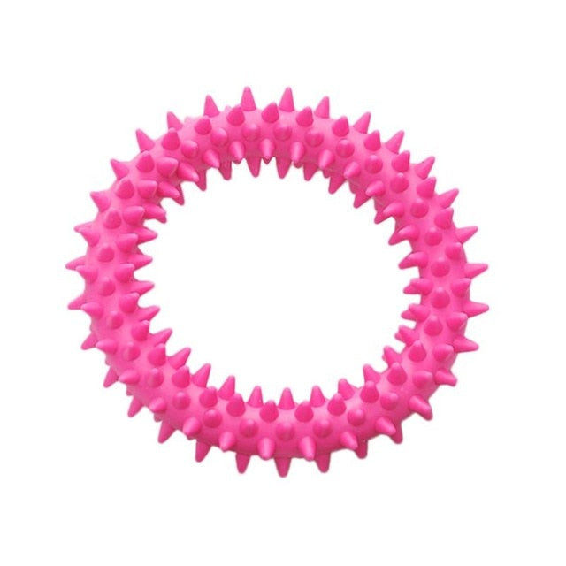 Dog Biting Ring Toy Dog Soft Rubber Molar Toy Pet Bite Cleaning Tooth Toy Increase The Intelligence Of Pets Tool Pet Products