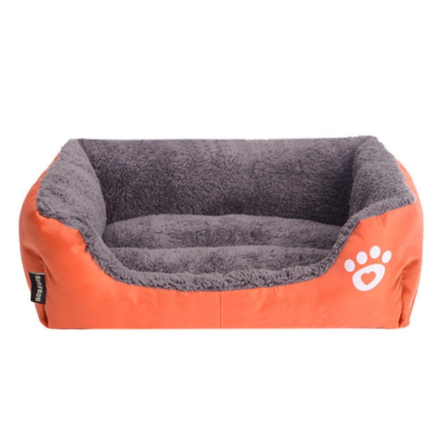 Pet Sofa Dog Beds Indoor Small Medium Large Dog Soft Fleece Warm Cat Bed House Waterproof Bottom Kennel Mat Blanket Pet Products