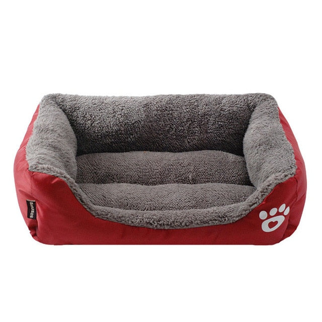 Pet Sofa Dog Beds Indoor Small Medium Large Dog Soft Fleece Warm Cat Bed House Waterproof Bottom Kennel Mat Blanket Pet Products