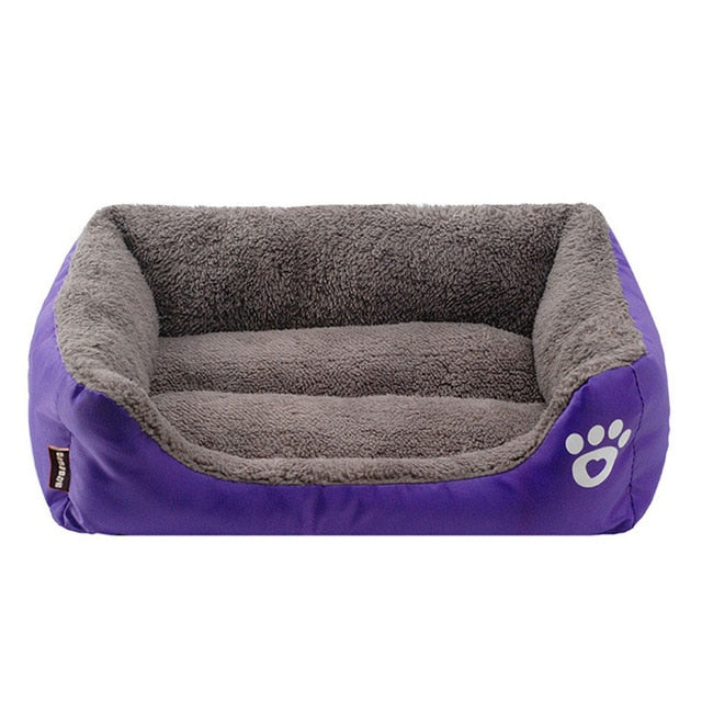 Pet Sofa Dog Beds Indoor Small Medium Large Dog Soft Fleece Warm Cat Bed House Waterproof Bottom Kennel Mat Blanket Pet Products