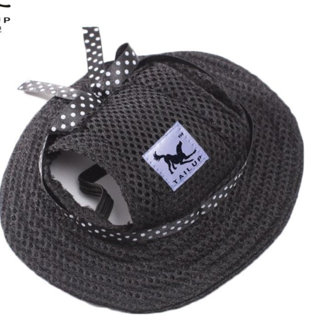 Pet Dog Cap Tailup Summer Cloth Mesh Breathable Pet Sun Hat Canvas For Small Dog Pet Products