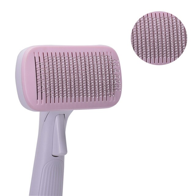 High Quality Pet Products Pet Comb for  Dogs Grooming Toll Automatic Hair Brush Remover Dog Cat Comb