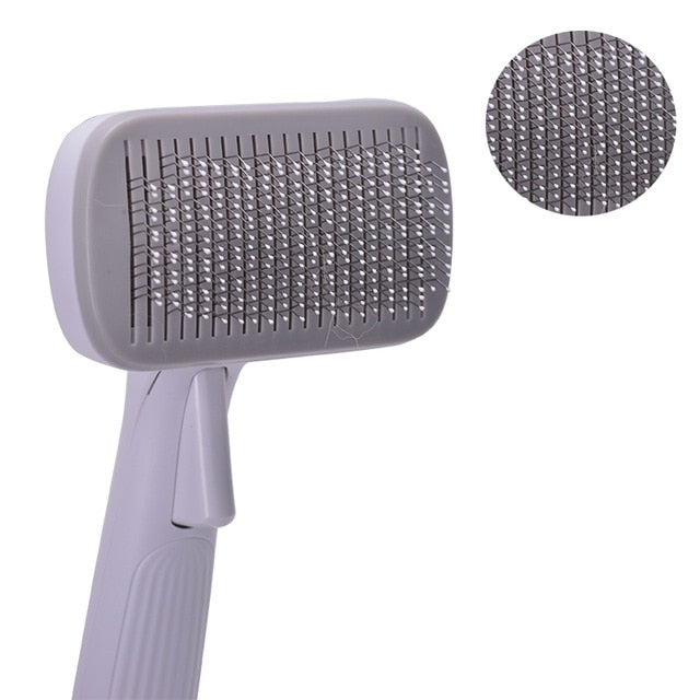 High Quality Pet Products Pet Comb for  Dogs Grooming Toll Automatic Hair Brush Remover Dog Cat Comb