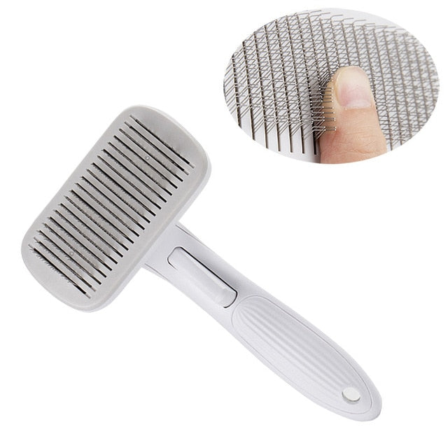 High Quality Pet Products Pet Comb for  Dogs Grooming Toll Automatic Hair Brush Remover Dog Cat Comb