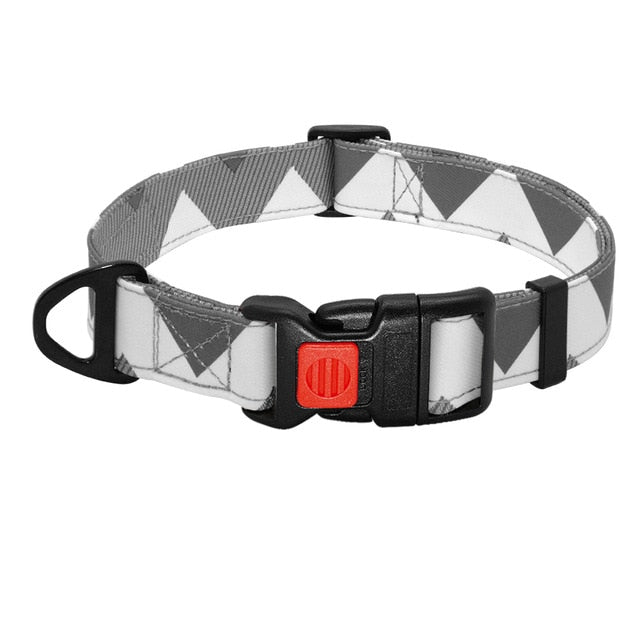 Nylon Printed Dog Collar Adjustable Puppy Small Dogs Collar Pet Collars for Chihuahua French Bulldog Pet Products