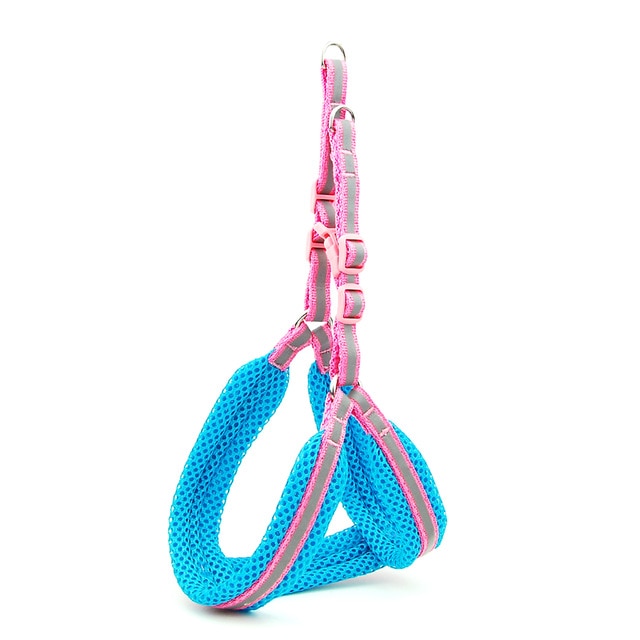 Dog Cat Harness Vest Reflective Breathable Mesh Pet Products Dogs Leash Harness Adjustable Collar Puppy Small Dog Night Walking