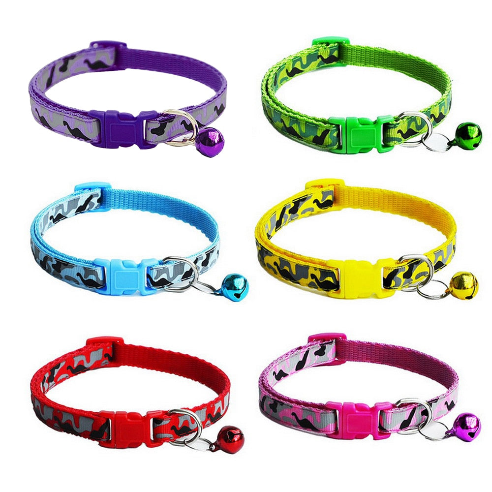 Adjustable Cat Collar Bell  Collar For Cats Puppy Collars Cats Kitten Cat Collar Pet Lead  Leashes Pet Supplies Products