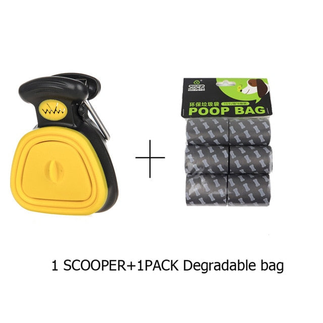 Pet Dog Poop Bag Dispenser Travel Foldable Pooper Scooper  Poop Scoop Clean  Animal Waste  Picker Cleaning Tools Pet Products