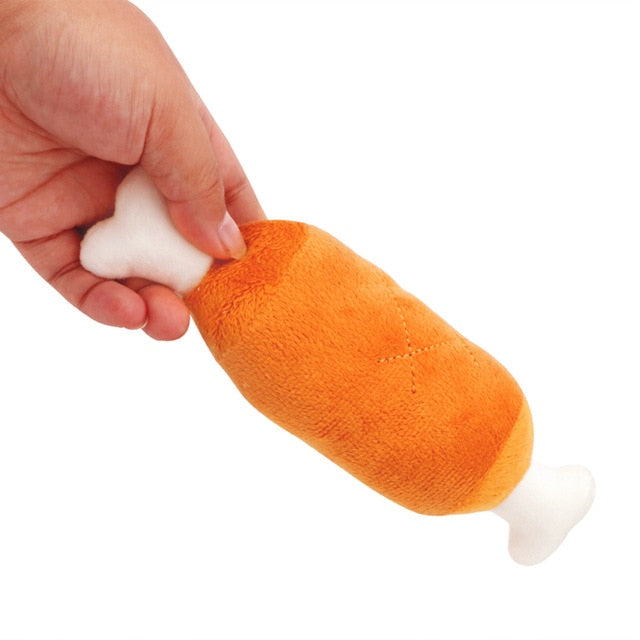Dog Toys Puppy Pet Play Chew Toys Chicken Legs Plush Squeaky Toy For Dogs Cats Pets Pet Products Supplies