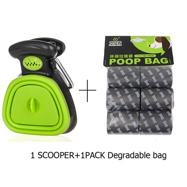 Pet Dog Poop Bag Dispenser Travel Foldable Pooper Scooper  Poop Scoop Clean  Animal Waste  Picker Cleaning Tools Pet Products