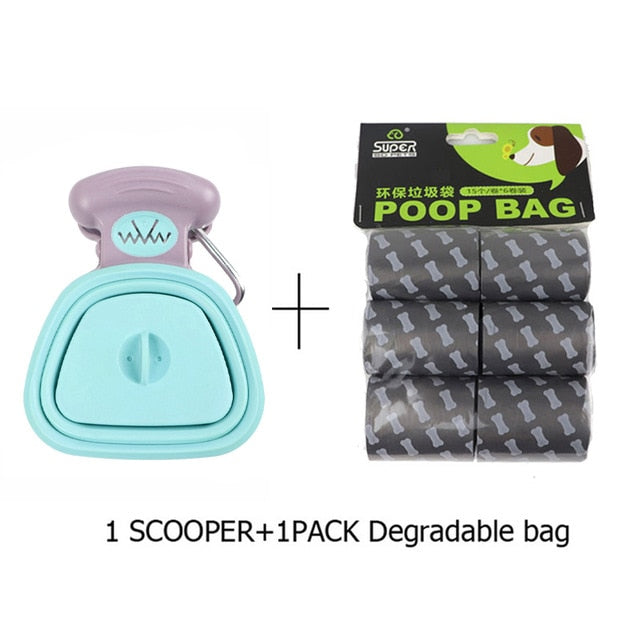 Pet Dog Poop Bag Dispenser Travel Foldable Pooper Scooper  Poop Scoop Clean  Animal Waste  Picker Cleaning Tools Pet Products