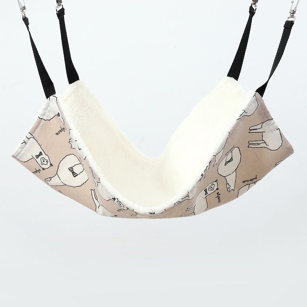 Cotton Cat hammock Double Hanging Hammock Pet Beds Hanging Guinea pig Bed Hamster Mouse Squirrel Cat Products for Pets