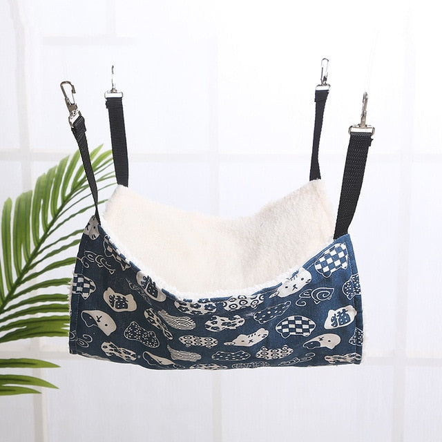 Cotton Cat hammock Double Hanging Hammock Pet Beds Hanging Guinea pig Bed Hamster Mouse Squirrel Cat Products for Pets