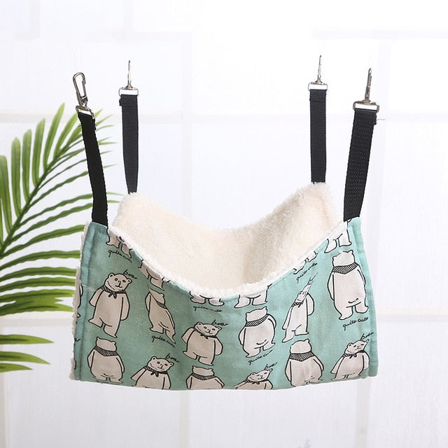 Cotton Cat hammock Double Hanging Hammock Pet Beds Hanging Guinea pig Bed Hamster Mouse Squirrel Cat Products for Pets