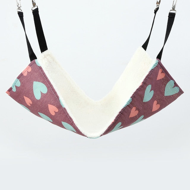 Cotton Cat hammock Double Hanging Hammock Pet Beds Hanging Guinea pig Bed Hamster Mouse Squirrel Cat Products for Pets