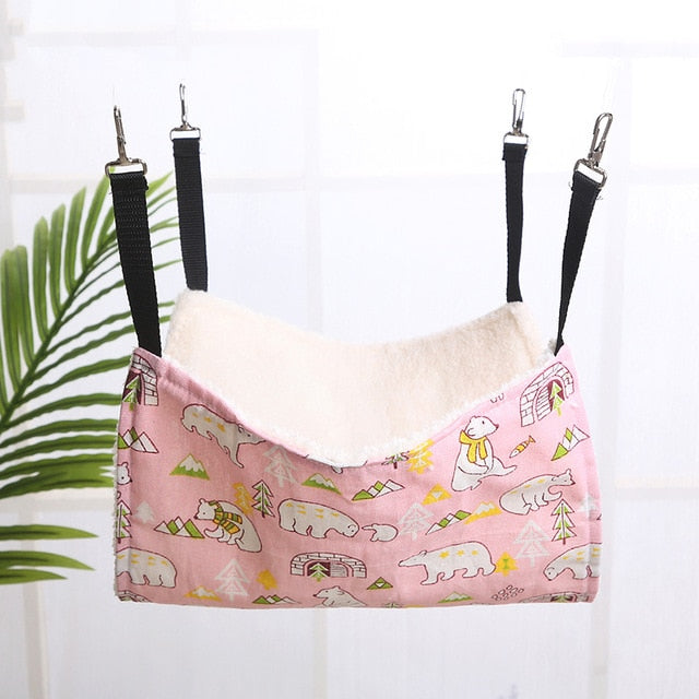 Cotton Cat hammock Double Hanging Hammock Pet Beds Hanging Guinea pig Bed Hamster Mouse Squirrel Cat Products for Pets
