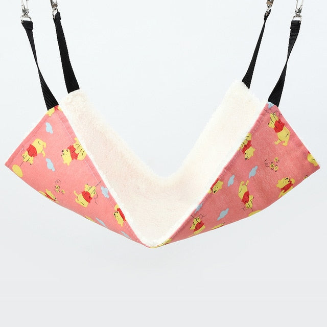 Cotton Cat hammock Double Hanging Hammock Pet Beds Hanging Guinea pig Bed Hamster Mouse Squirrel Cat Products for Pets