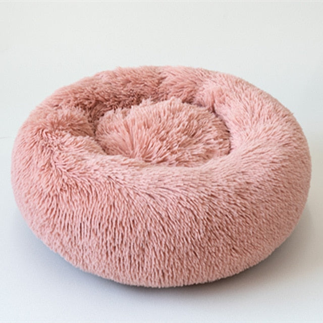 Anti Anxiety Large Dog Bed Donut Shape Mat Soft Stuffing Pet Bed Cat Beds Washable Dog Beds for Large Medium Dog Cats Products
