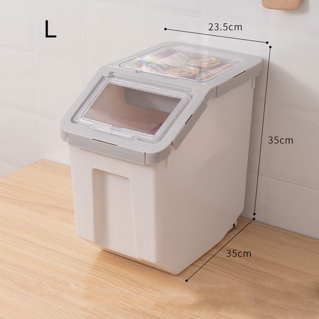 SHUANGMAO Pet Dog Food Storage Container 12.5L Dry Cat Food Box Bag for Moisture Proof Seal With Measuring Cup Kitten Products