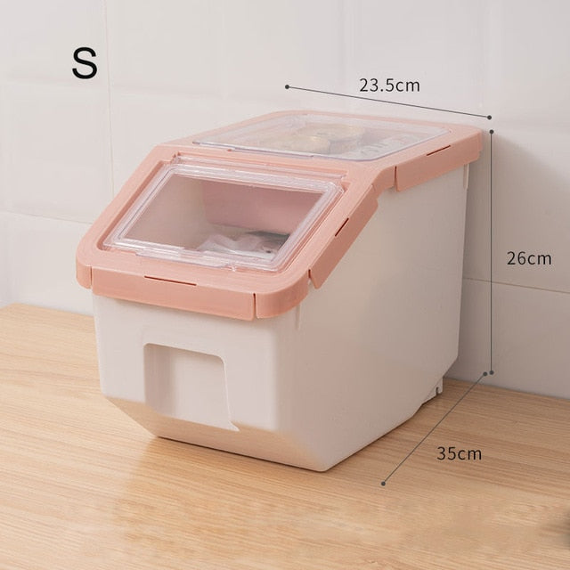 SHUANGMAO Pet Dog Food Storage Container 12.5L Dry Cat Food Box Bag for Moisture Proof Seal With Measuring Cup Kitten Products