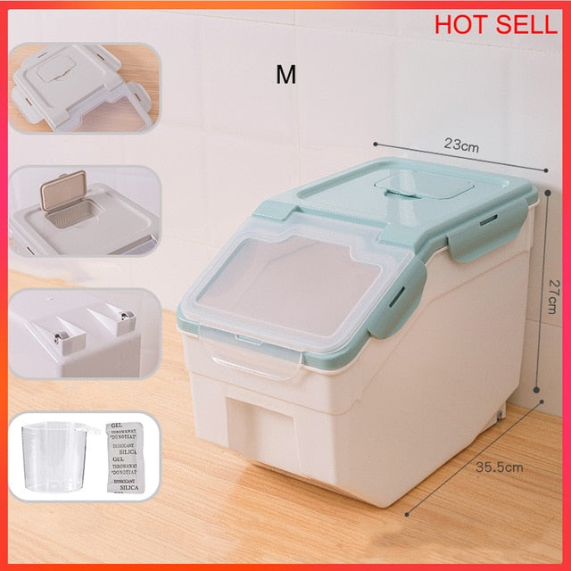 SHUANGMAO Pet Dog Food Storage Container 12.5L Dry Cat Food Box Bag for Moisture Proof Seal With Measuring Cup Kitten Products