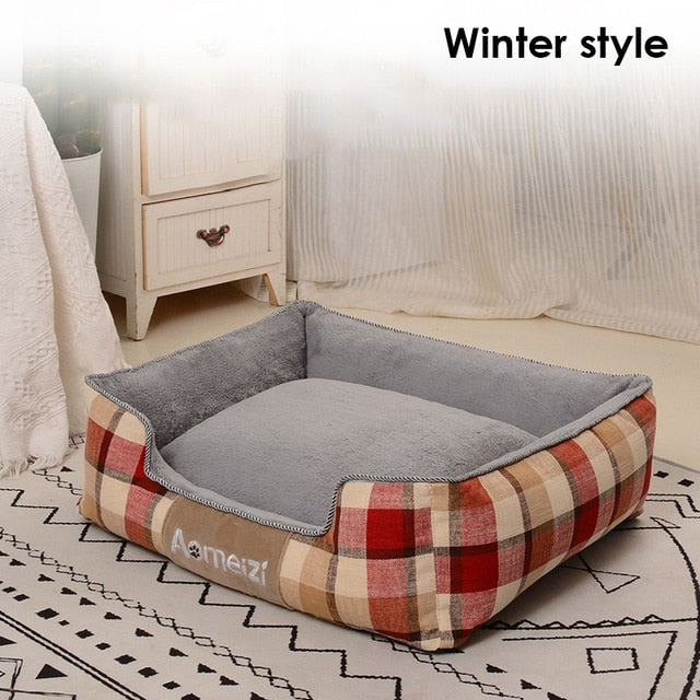 Detachable Pet Bed for Small Medium Large Dogs Breathable All Seasons Dog House Washable Cotton Puppy Sofa Kennel Pet Products
