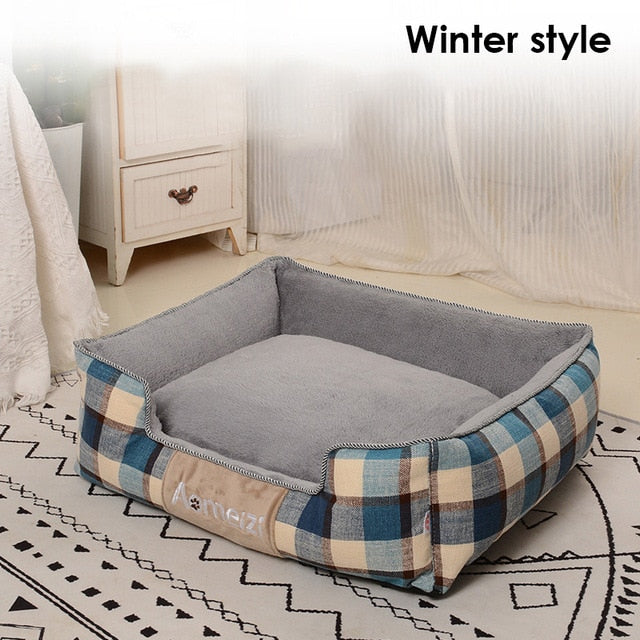 Detachable Pet Bed for Small Medium Large Dogs Breathable All Seasons Dog House Washable Cotton Puppy Sofa Kennel Pet Products