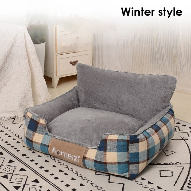 Detachable Pet Bed for Small Medium Large Dogs Breathable All Seasons Dog House Washable Cotton Puppy Sofa Kennel Pet Products