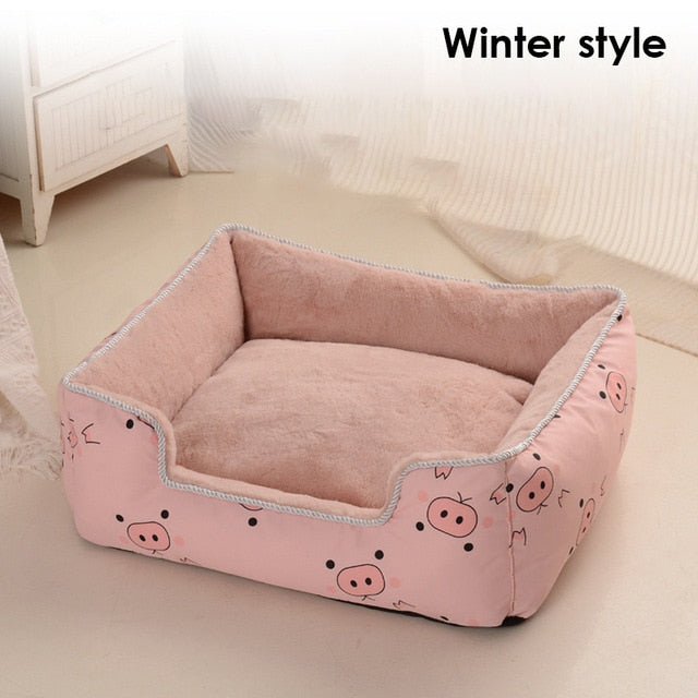 Detachable Pet Bed for Small Medium Large Dogs Breathable All Seasons Dog House Washable Cotton Puppy Sofa Kennel Pet Products