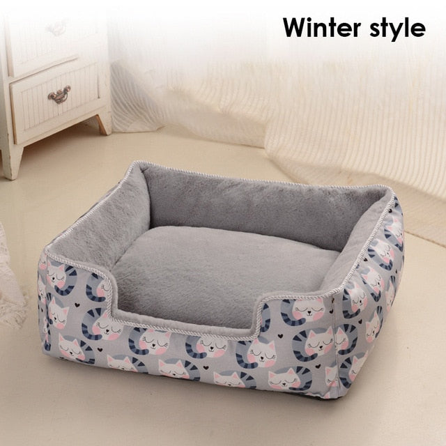 Detachable Pet Bed for Small Medium Large Dogs Breathable All Seasons Dog House Washable Cotton Puppy Sofa Kennel Pet Products