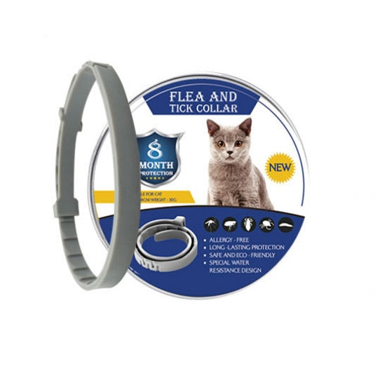 8 Month Flea Tick Collar for Dogs Cats Pet Adjustable Dog Collar for Small Dogs Pets Accessories Cute