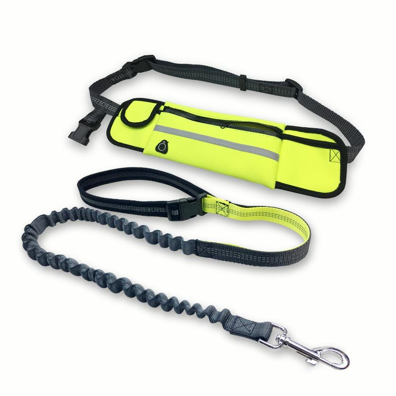 Dog Leash Running Nylon Hand Freely Pet Products  Harness Collar Jogging Lead Adjustable Waist Leashes Traction Belt Rope