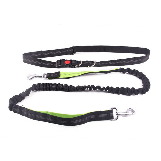 Dog Leash Running Nylon Hand Freely Pet Products  Harness Collar Jogging Lead Adjustable Waist Leashes Traction Belt Rope