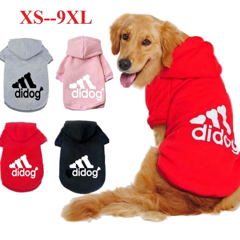 Pet Products Dog Clothing Coat Jacket Hoodie Sweater Clothes For Dogs Cotton Clothing For Dogs Sports Style Pet Dog Clothes