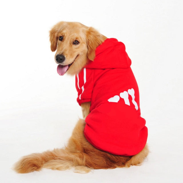 Pet Products Dog Clothing Coat Jacket Hoodie Sweater Clothes For Dogs Cotton Clothing For Dogs Sports Style Pet Dog Clothes