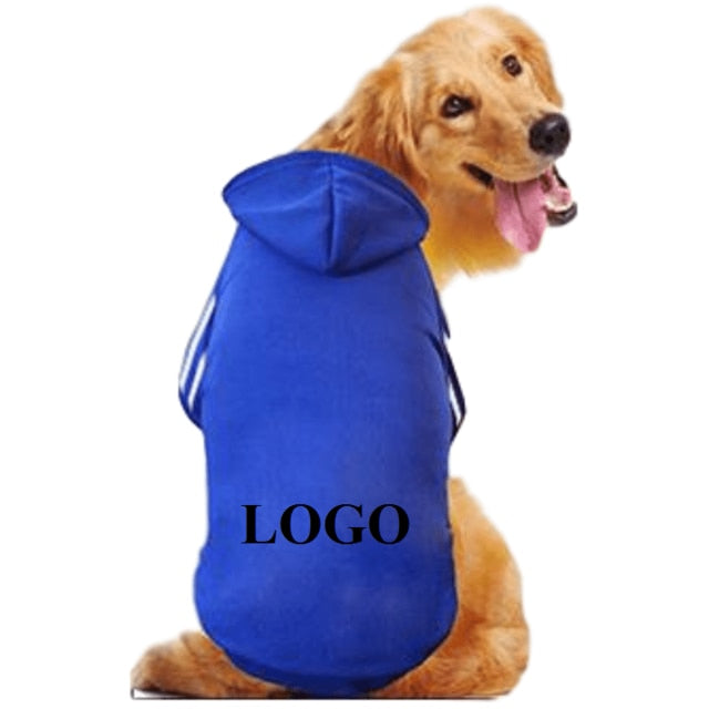 Pet Products Dog Clothing Coat Jacket Hoodie Sweater Clothes For Dogs Cotton Clothing For Dogs Sports Style Pet Dog Clothes