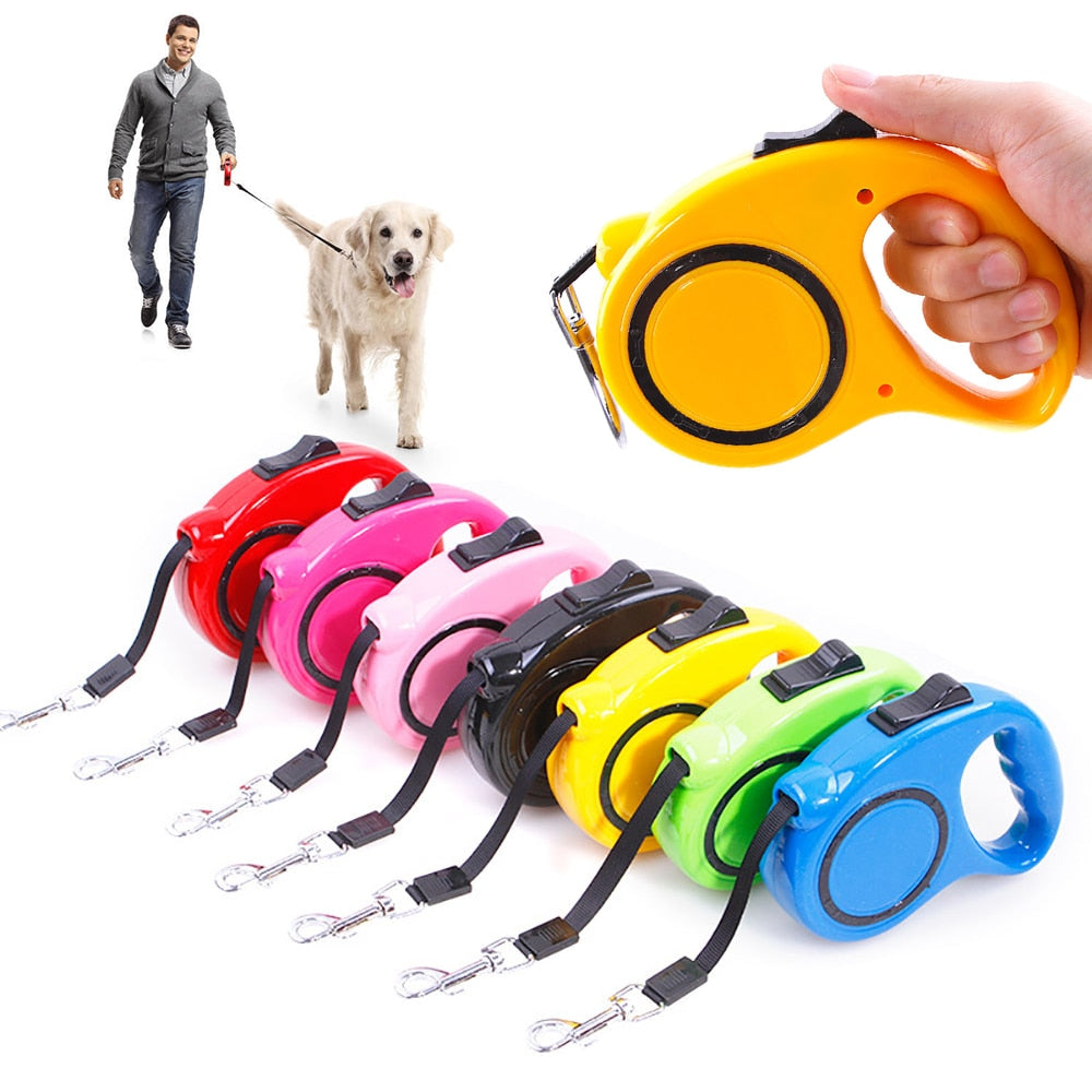 Dog Leash Retractable  Flexible Dog Puppy Cat Traction 5M Rope Belt Dog Leash For Small Medium Dogs Pet Products