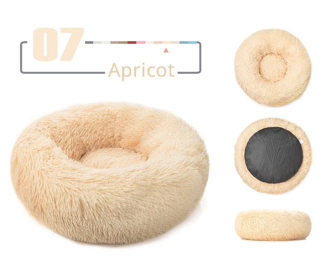 Super Soft Long Plush Cat Mat Fluffy Dog Beds For Large Dogs Round Labradors House Cushion Pet Product Accessories Dropshipping