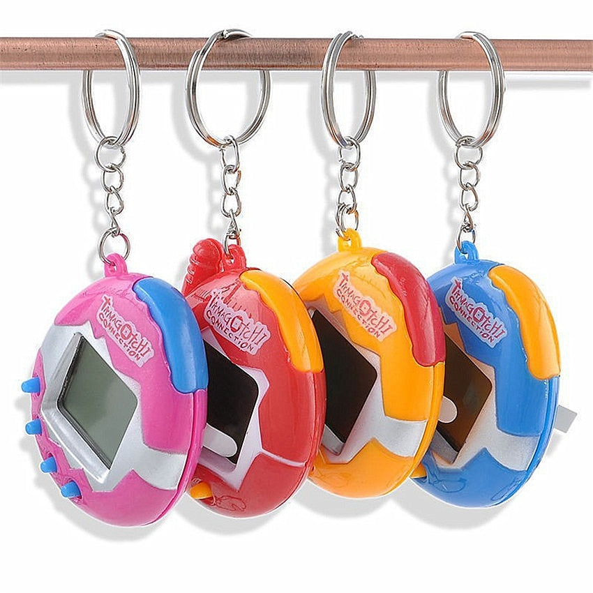 New Virtual Cyber Pet Toy  Funny Retro Game  Key chain  Virtual Cyber Digital Pets Home Garden Pets Training accessories